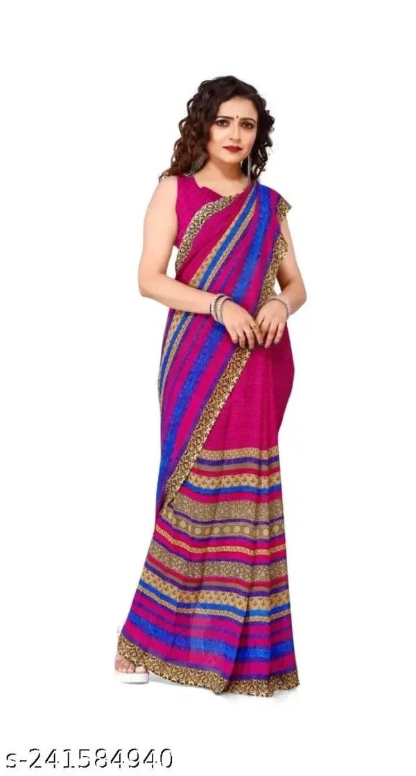 Bandhani Blue: Georgette Saree Collection