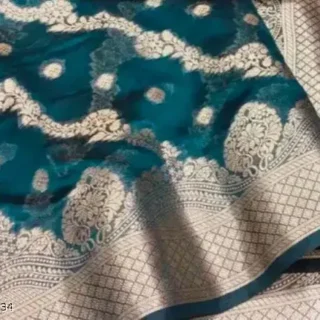 Orgaza Fancy Skill Saree
