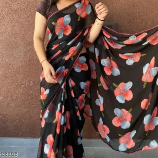 Elegant Georgette Saree: Lightweight & Fancy