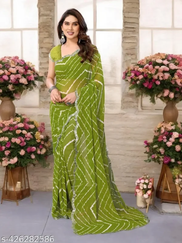 bd5bs_1024.webp Bollywood Leheriya Green Georgette Saree