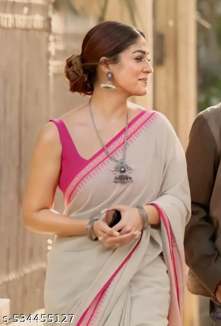 Nayantara Chanderi Cotton Printed Saree - Image 3