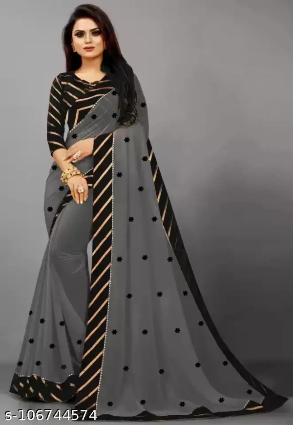 bfu6b_1024.webp Georgette Saree: Stone, Lace Cross Lines