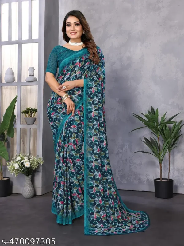 bjtvu_1024.webp Georgette Printed Festive Saree with Blouse