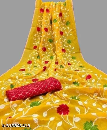Elegant Chanderi Cotton Saree - Image 2