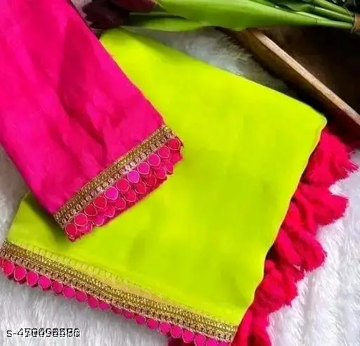 Bandhani Georgette: Festive Designer Saree - Image 4