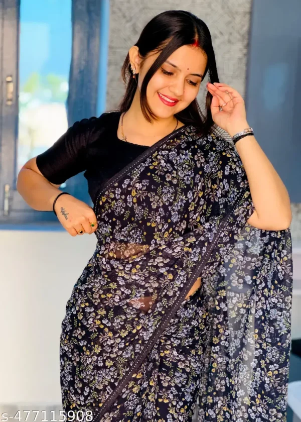 Designer Party Wear Georgette Saree
