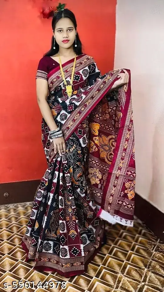 Pasapalli Sambalpuri Saree: Ethnic Cotton Elegance - Image 2