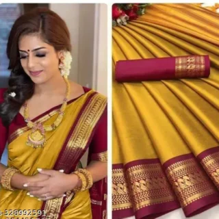 Timeless Elegance: Plain Silk Saree