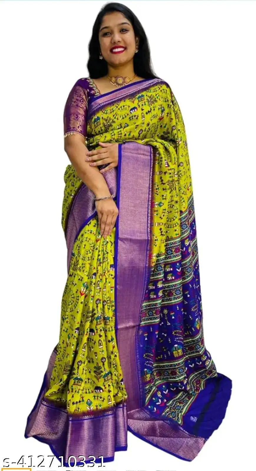 Dola Silk: Woven Floral Elegance - Image 2