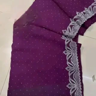 Dazzling Diamond Saree: Shimmering Elegance