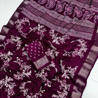 Benny Crape Silk Saree, Doll Design