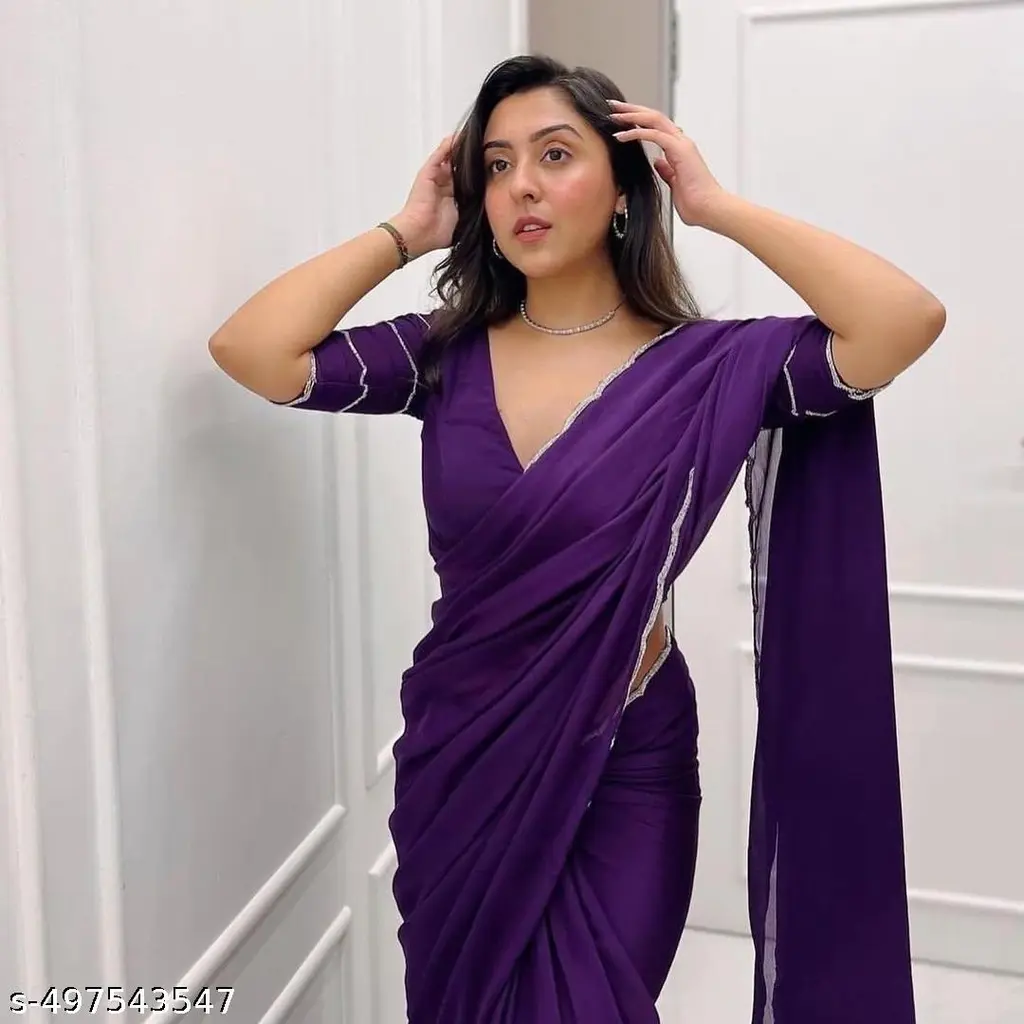 Heavy Georgette Saree - Image 3