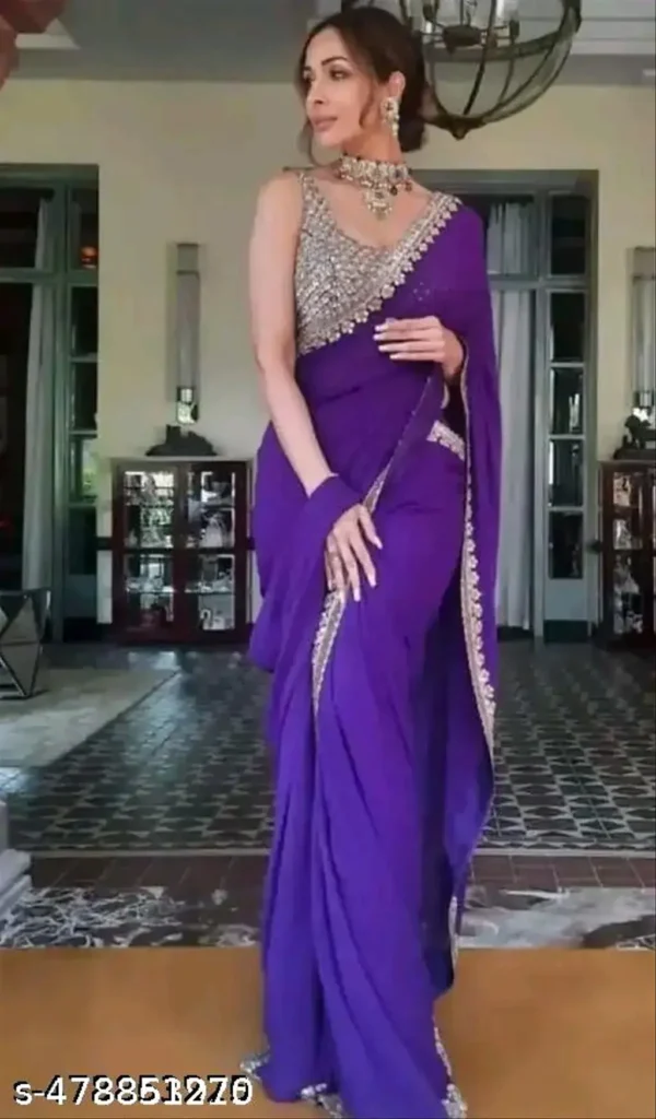 cvayt_1024.webp Georgette Saree: Jari, Sequence, Lace