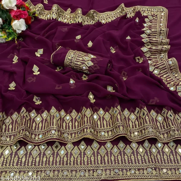 d7ykf_1024.webp Georgette Mirror Saree: Puja, Party, Wedding