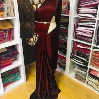db4l3_1024.webp Maroon Silk Brocade Saree Blouse