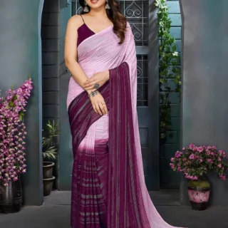 Striped Zari Silk Saree Blouse Piece