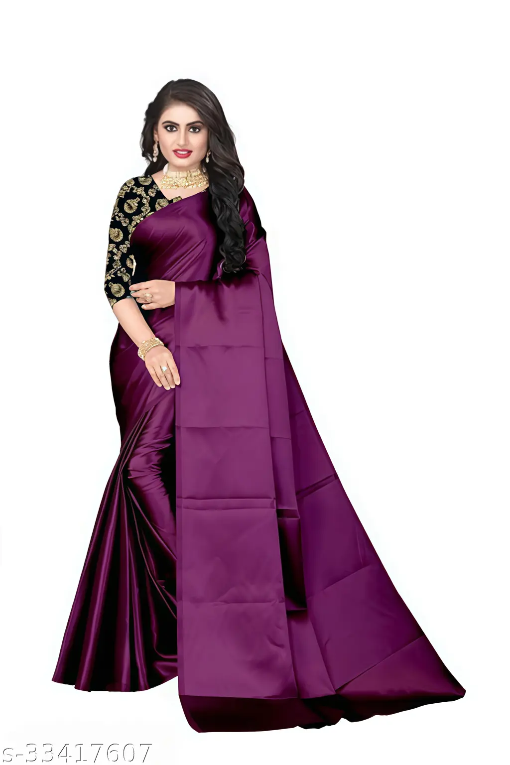 Elegant Satin Sarees: Lustrous & Lovely - Image 2