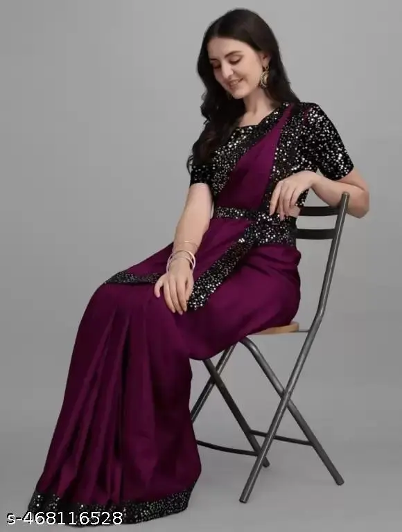 Trending Saree with Matching Blouse Piece - Image 3