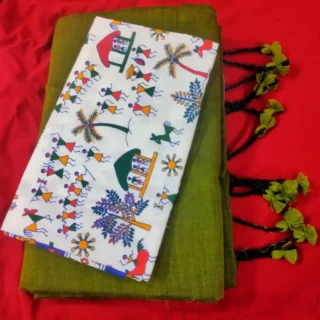 dtkou_1024.webp Khadi Saree: Solid Color Elegance