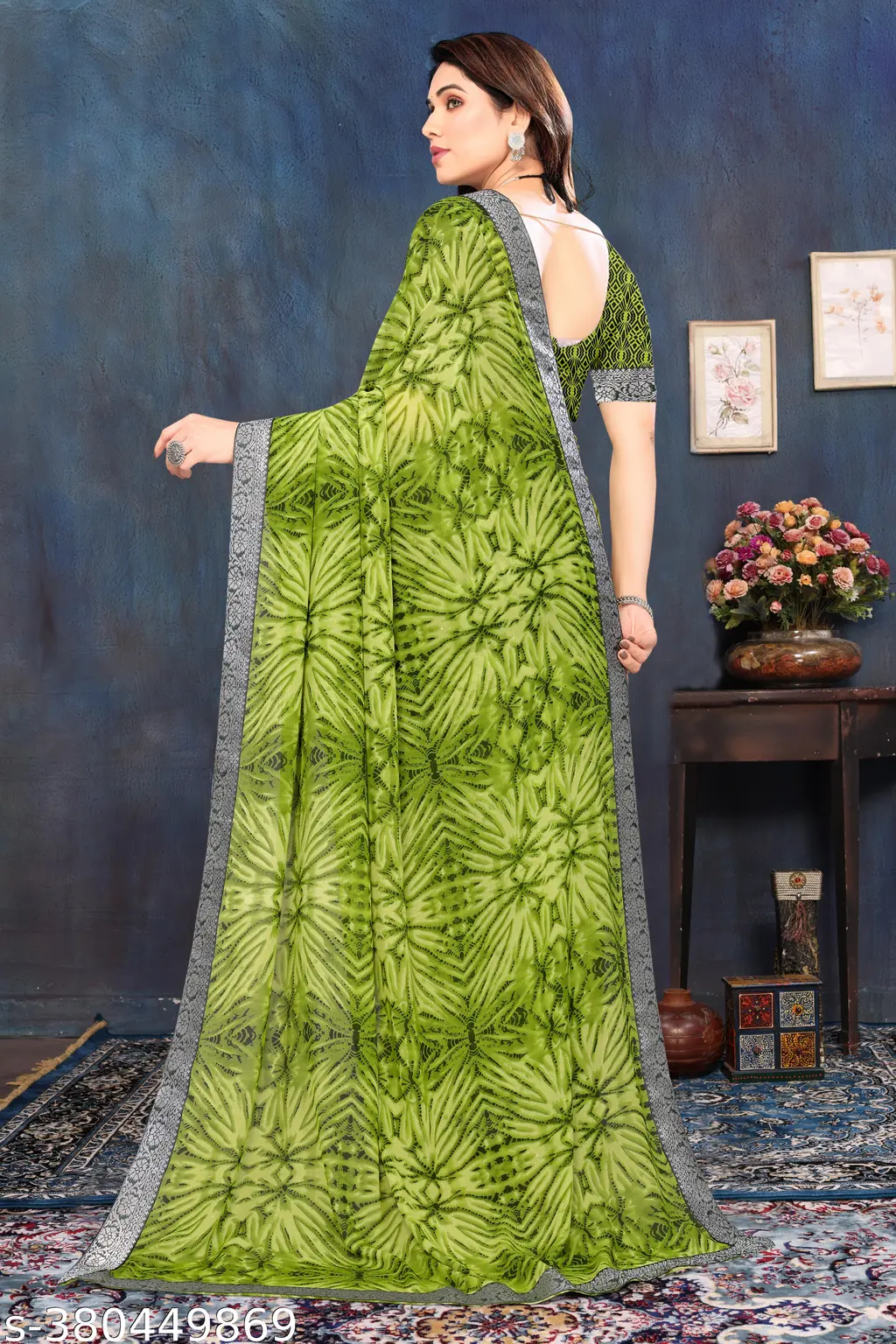Shibori Saree: Elegant TieDye Fashion - Image 3