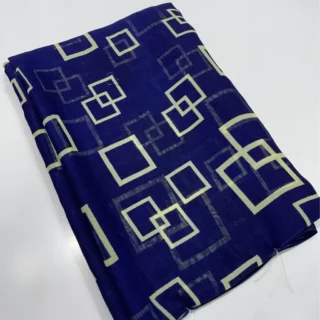 dwady_1024.webp Georgette Geometric Blue Saree Blouse Piece
