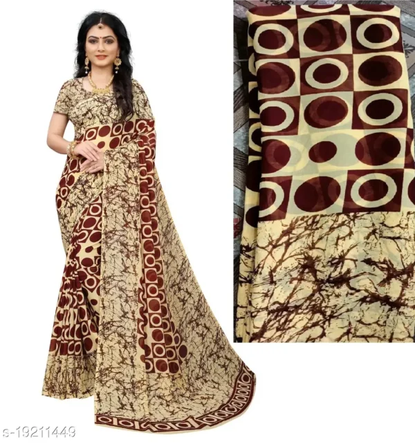 Kanooda Prints: Georgette Sarees, Elegantly Printed.