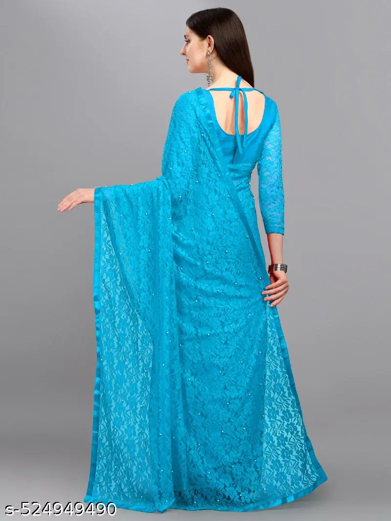 Elegant Net Saree for Women - Image 2
