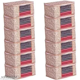 Printed Saree Covers Set of 12