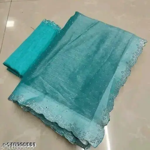 Jimmy Choo Handwork Lace Party Saree - Image 2
