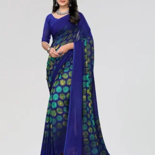 eqayu_1024.webp Printed Georgette Blouse Piece: Daily Wear