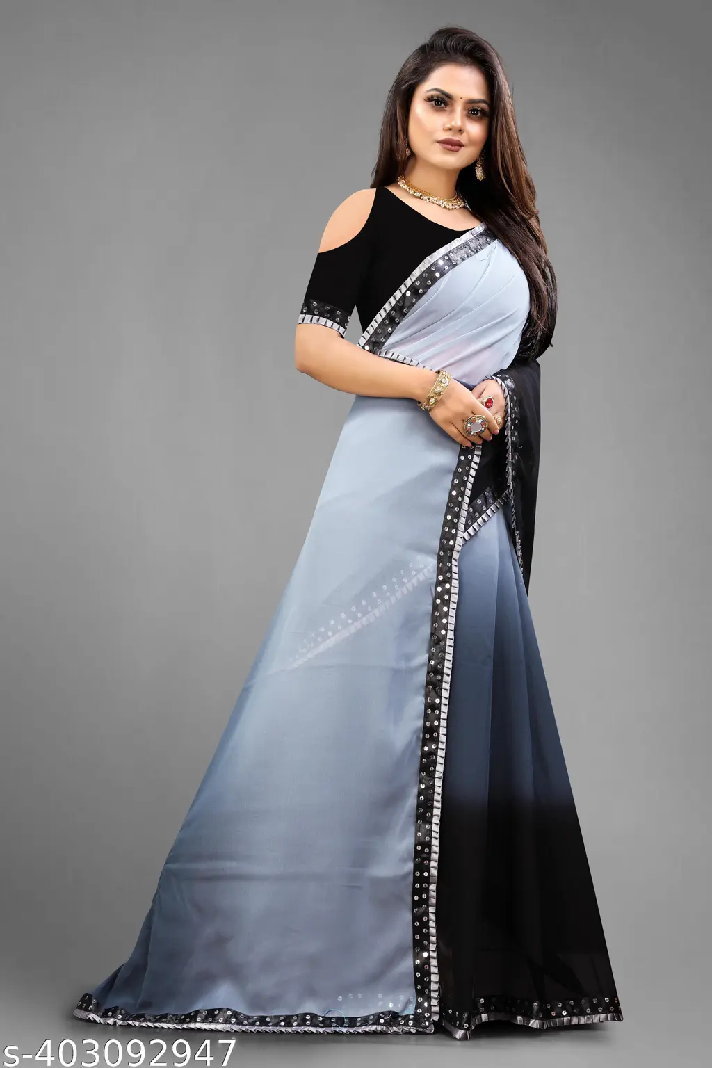 Dazzling Party Wear Saree - Image 2