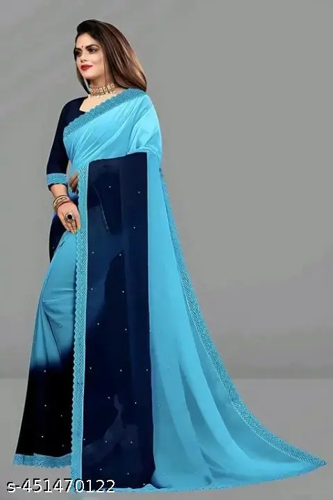 ReadytoWear Banarasi Organza Wedding Saree - Image 3