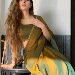 Chiffon Crush Saree: Silk Soft Elegance