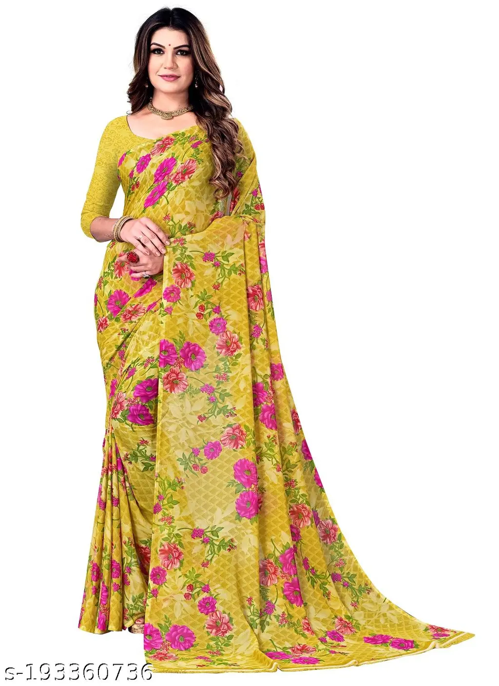 Ark Georgette Printed Sarees 3 Pack - Image 2