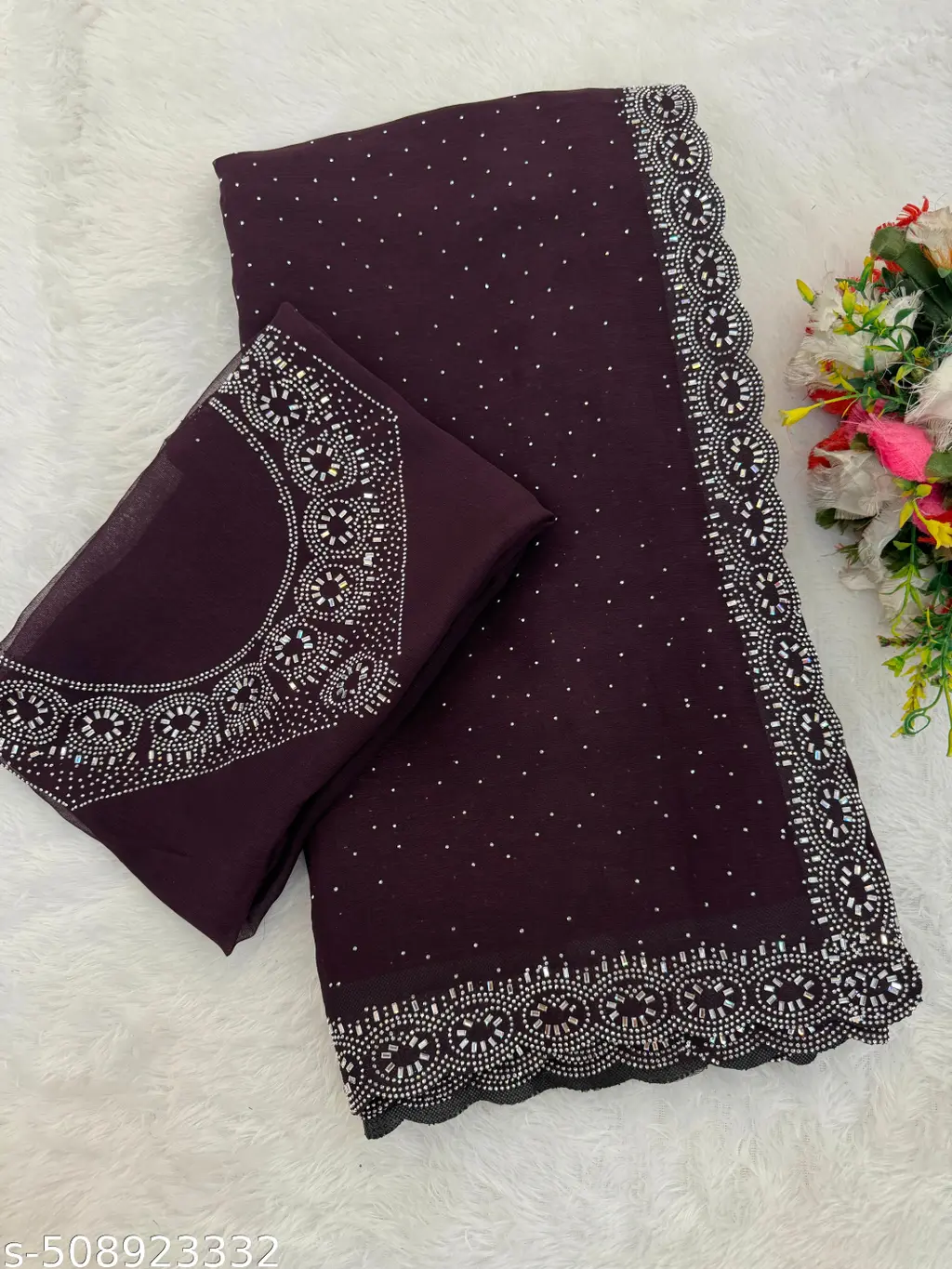 Elegant Partywear Saree for Women - Image 3