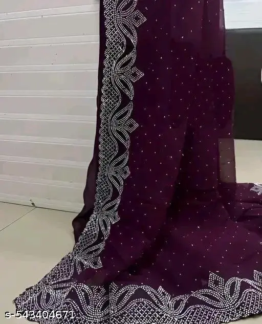 Dazzling Diamond Saree: Shimmering Elegance - Image 2