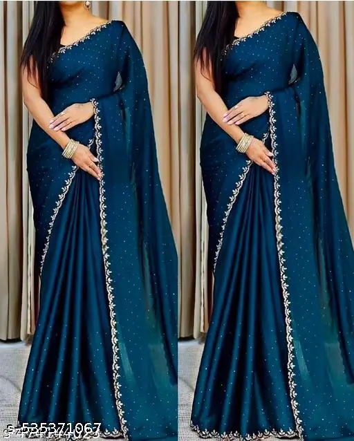 Swarovski Crystal Saree: Bridal Bling Glamour - Image 4