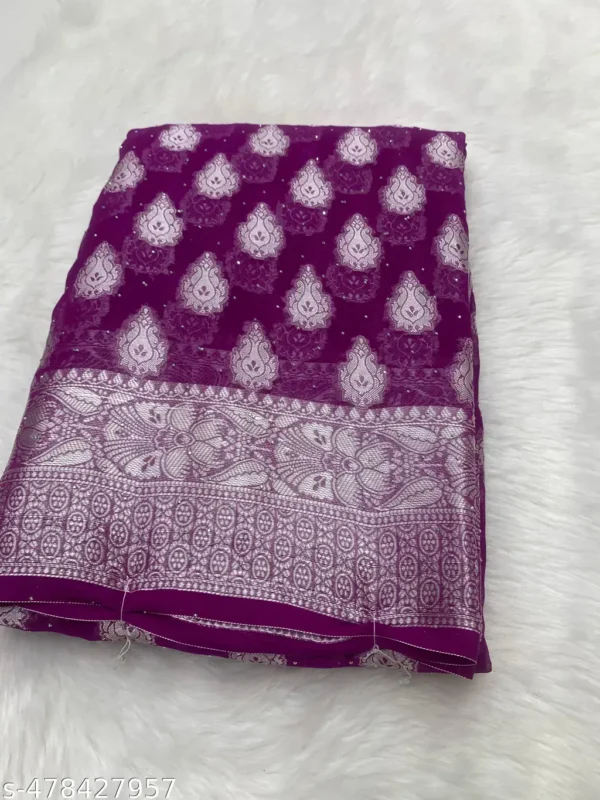 Georgette Zari Saree: Woven Elegance