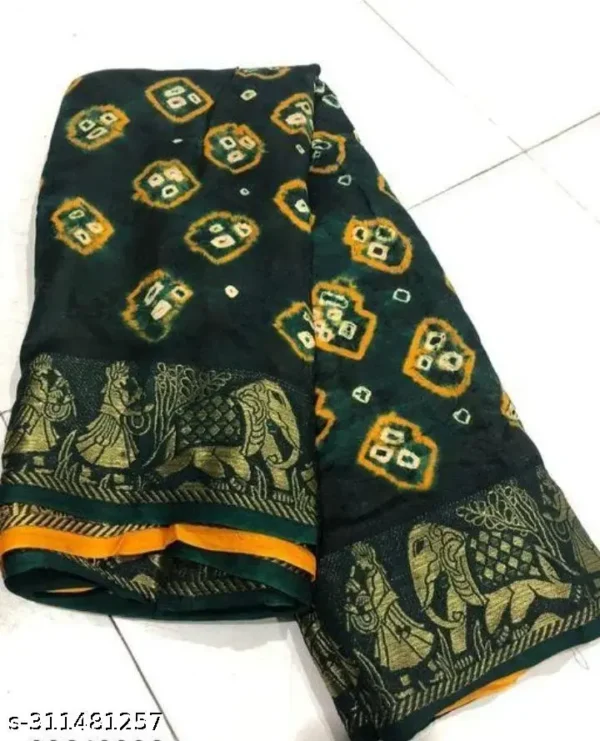 Anant Bandhani Green Ring