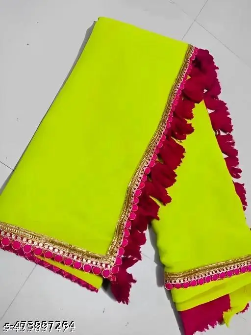 Georgette Bandhani Saree: Festive Bollywood Style - Image 2
