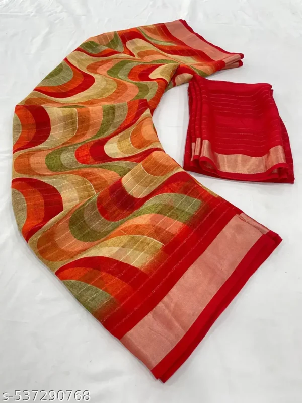 gdyss_1024.webp Dori Red Georgette Saree with Blouse