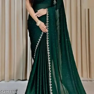 Sparkle Saree: Embroidered Party Elegance