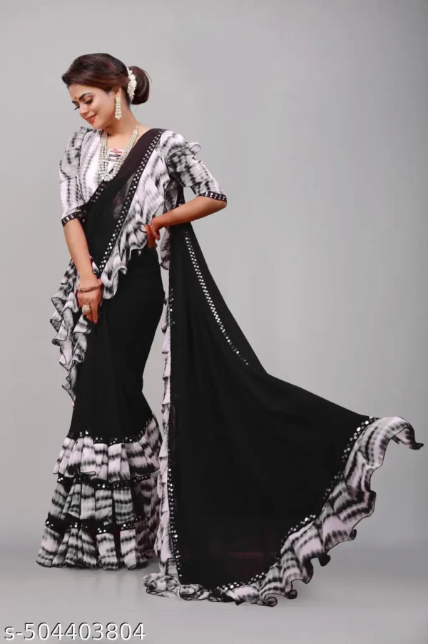 gsekn_1024.webp Printed Georgette Frills Blouse Piece