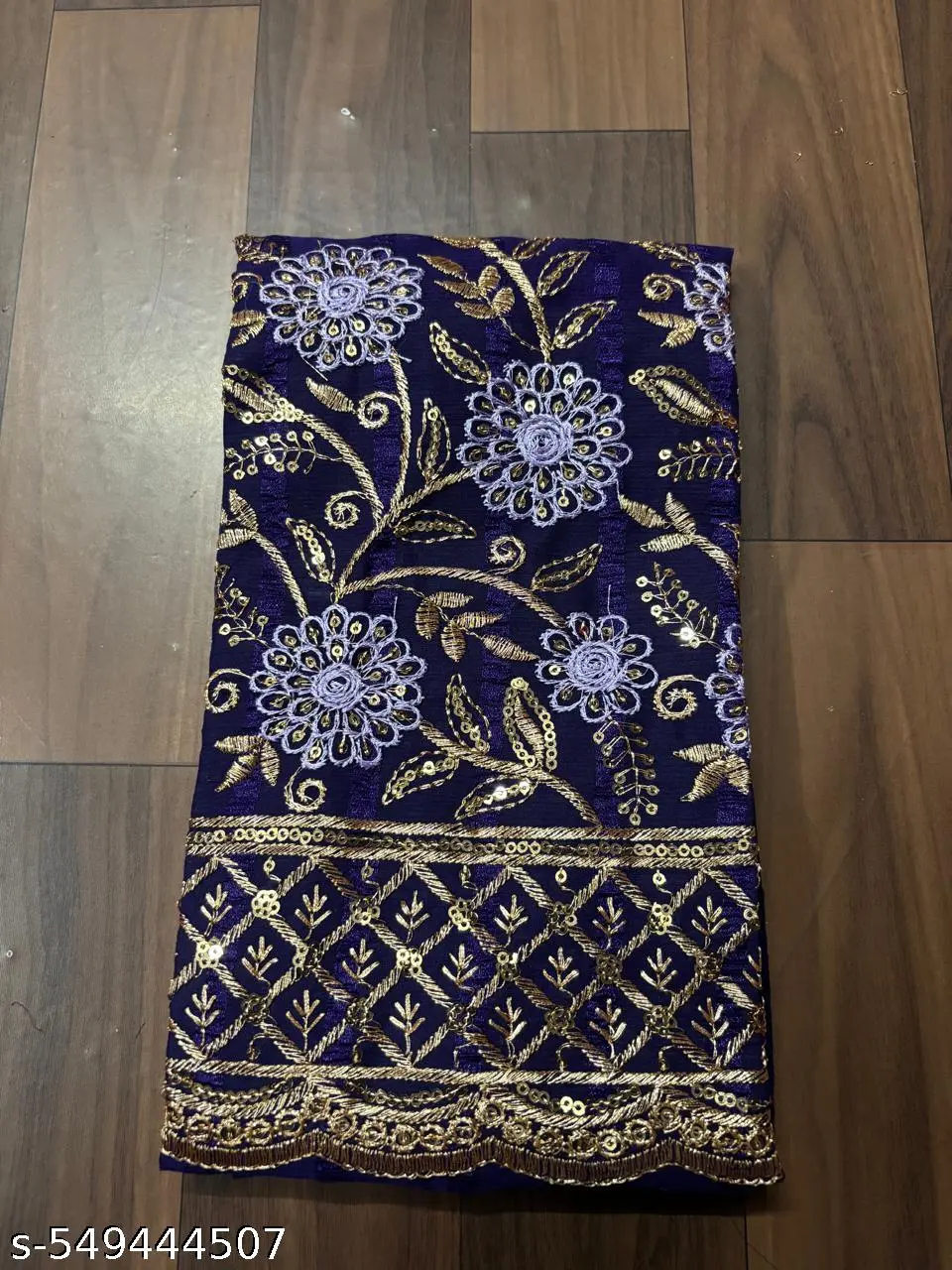 Bollywood Chiffon Saree with Separate Blouse - Image 4