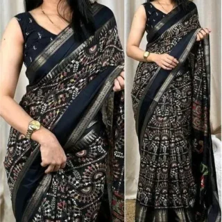 Warli Print Bollywood Saree