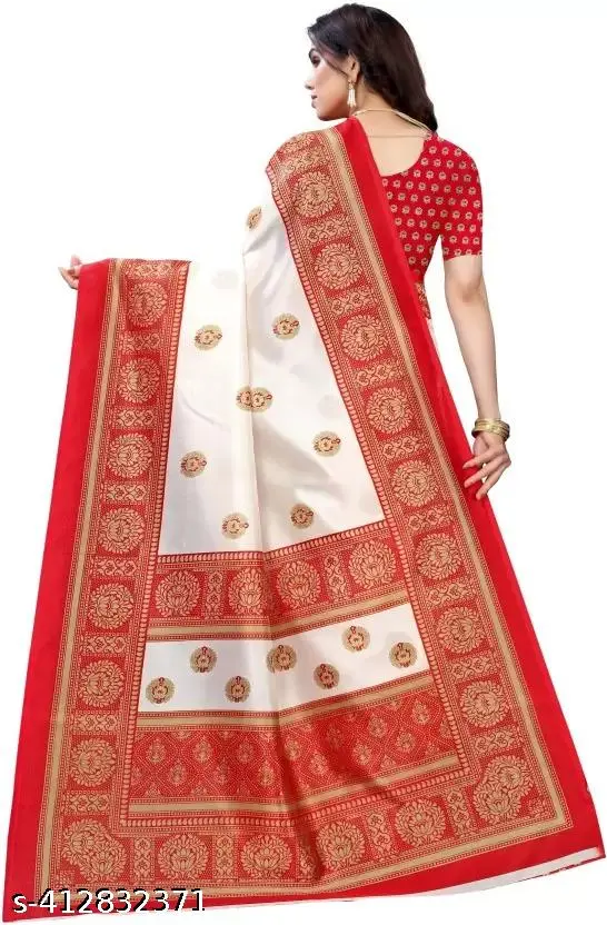 Trending Art Silk Sarees Blouse 399 - Image 3
