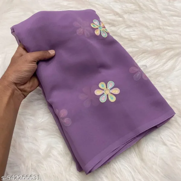 htsam_1024.webp Farewell Purple Saree: Gamthi Flower Design