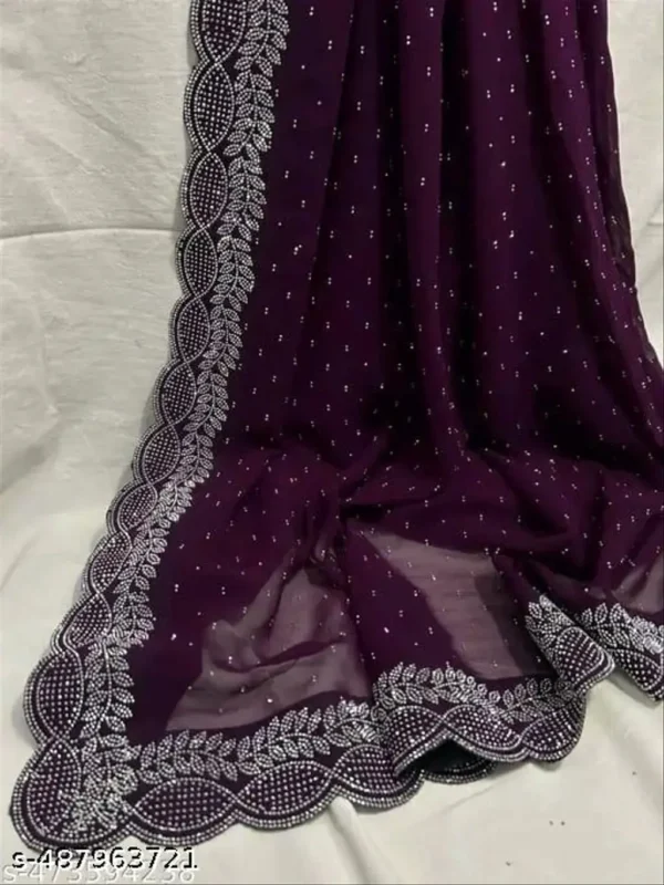 Diamond Work Fancy Traditional Saree