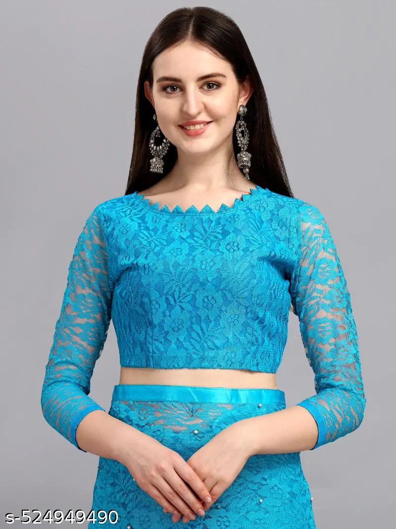 Elegant Net Saree for Women - Image 4