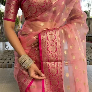 Pure Organza Silk Blouse Piece